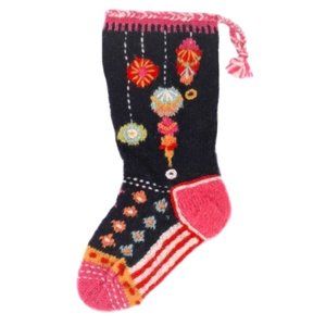 Julepynt Handcrafted Wool Knit Stocking